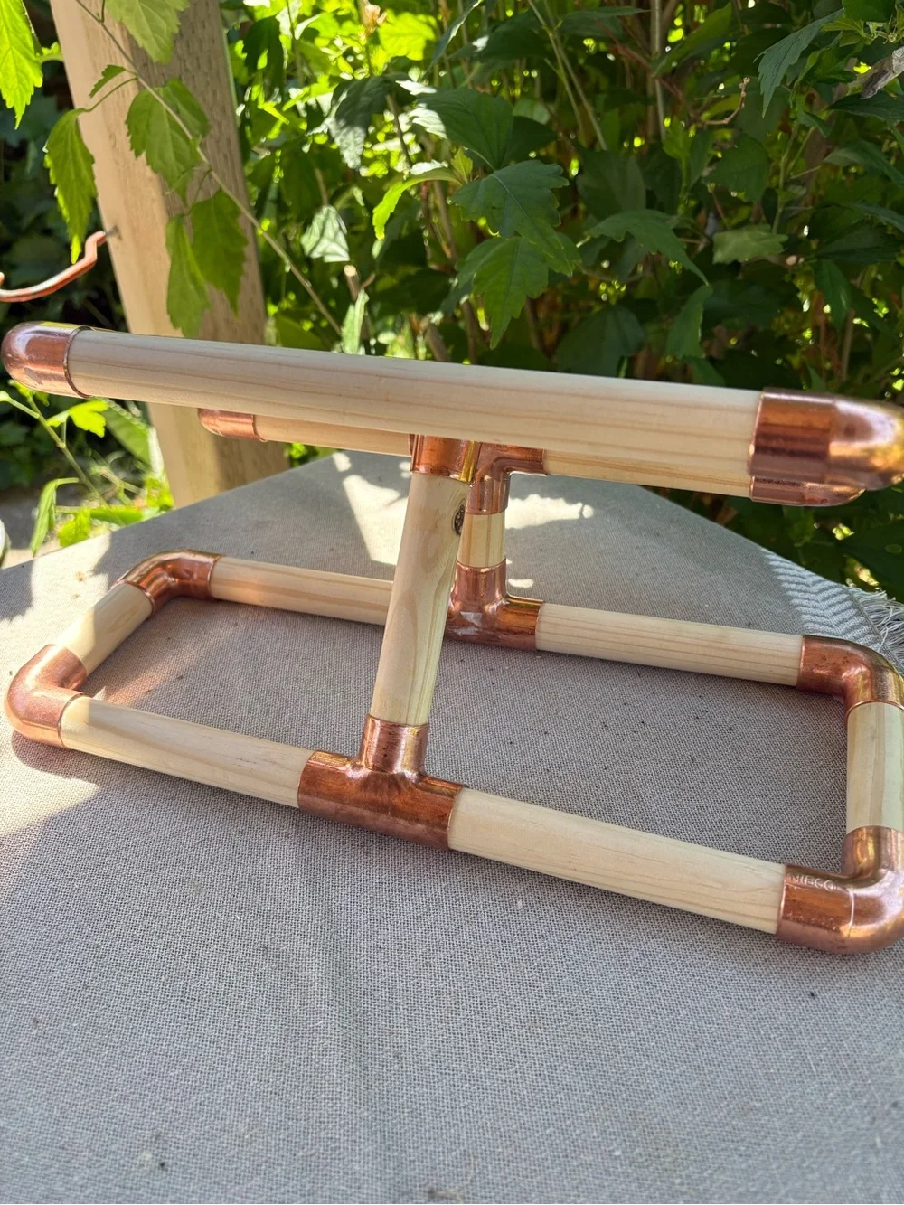 Handcrafted Copper & Wood Watch Stand